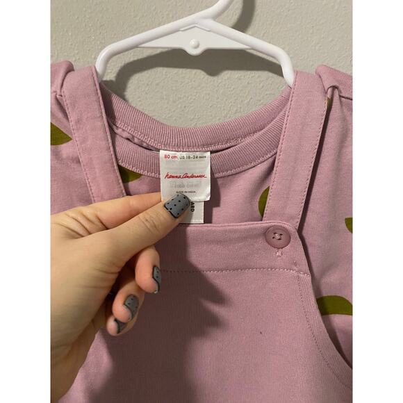 New Hanna Andersson French Terry Overall Set Size 18-24 Months - Picture 2 of 3